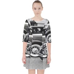 Vehicle Car Transportation Vintage Pocket Dress by Nexatart