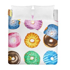 Donuts Duvet Cover Double Side (full/ Double Size) by KuriSweets