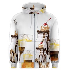 Coffee And Milkshakes Men s Zipper Hoodie by KuriSweets