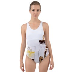 Coffee And Milkshakes Cut-out Back One Piece Swimsuit by KuriSweets
