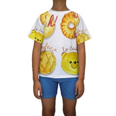 Cute Bread Kids  Short Sleeve Swimwear by KuriSweets