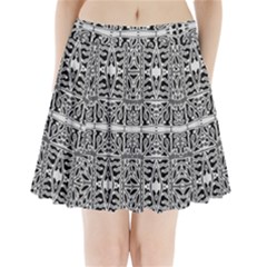 Dark Oriental Ornate Pattern Pleated Mini Skirt by dflcprints