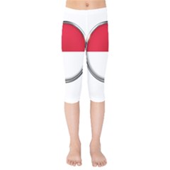 Monaco Or Indonesia Country Nation Nationality Kids  Capri Leggings  by Nexatart