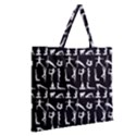 Yoga pattern Zipper Large Tote Bag View2