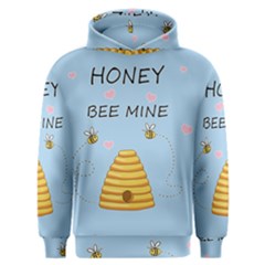 Bee Mine Valentines Day Men s Overhead Hoodie by Valentinaart