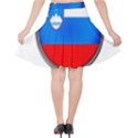 Slovenia Flag Mountains Country Velvet High Waist Skirt View2