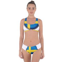 Sweden Flag Country Countries Criss Cross Bikini Set by Nexatart