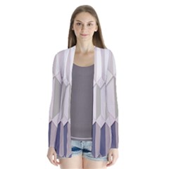 Background Geometric Triangle Drape Collar Cardigan by Nexatart