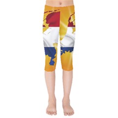 Holland Country Nation Netherlands Flag Kids  Capri Leggings  by Nexatart