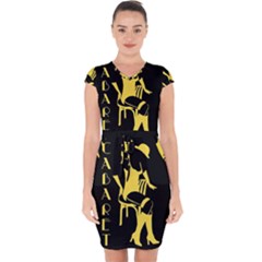 Cabaret Capsleeve Drawstring Dress  by Valentinaart