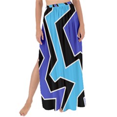 Vertical Blues Polynoise Maxi Chiffon Tie-up Sarong by jumpercat