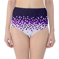 Flat Tech Camouflage Reverse Purple High-waist Bikini Bottoms by jumpercat