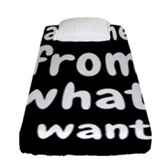 Save Me From What I Want Fitted Sheet (single Size) by Valentinaart