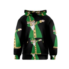  St  Patrick  Dabbing Kids  Pullover Hoodie by Valentinaart