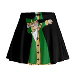  St  Patrick  Dabbing Mini Flare Skirt by Valentinaart