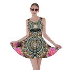 Roses In A Color Cascade Of Freedom And Peace Skater Dress by pepitasart