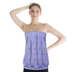 Dot Blue Strapless Top by snowwhitegirl