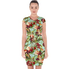 Fruit Blossom Capsleeve Drawstring Dress  by snowwhitegirl