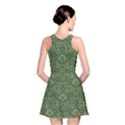 Damask Green Reversible Skater Dress View2