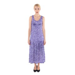 Knitted Wool Lilac Sleeveless Maxi Dress by snowwhitegirl