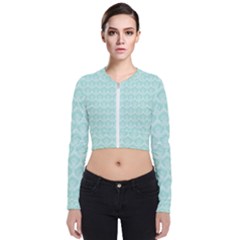 Damask Aqua Green Bomber Jacket by snowwhitegirl