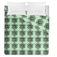 Three Women Green Duvet Cover Double Side (queen Size) by snowwhitegirl