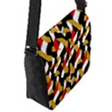 Colorful Abstract Pattern Flap Messenger Bag (S) View2