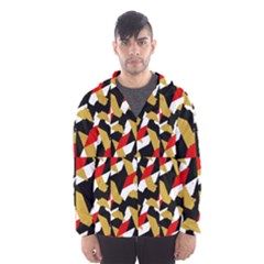 Colorful Abstract Pattern Hooded Wind Breaker (men) by dflcprints