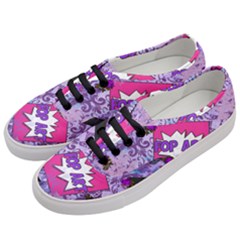 Purlpe Retro Pop Women s Classic Low Top Sneakers by snowwhitegirl