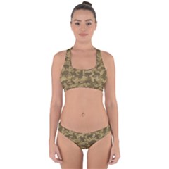 Operation Desert Cat Camouflage Catmouflage Cross Back Hipster Bikini Set by PodArtist