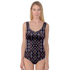 Futuristic Geometric Pattern Princess Tank Leotard  by dflcprints