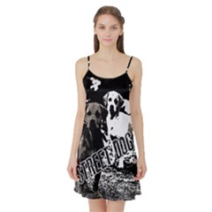 Street Dogs Satin Night Slip by Valentinaart