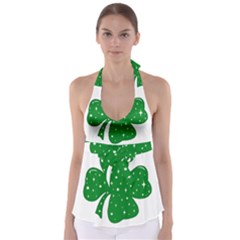 Sparkly Clover Babydoll Tankini Top by Valentinaart
