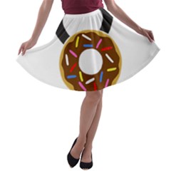 Kettlebelldonut A-line Skater Skirt by amfit