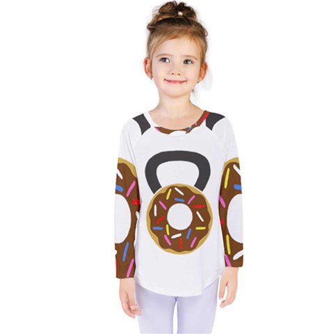 Kettlebelldonut Kids  Long Sleeve Tee by amfit