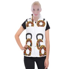 Kettlebelldonut Women s Button Up Vest by amfit