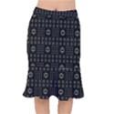 Dark Ethnic Stars Motif Pattern Mermaid Skirt View1