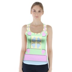 Hearts 3d Decoration Design Love Racer Back Sports Top by Nexatart