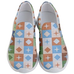 Fabric Textile Textures Cubes Men s Lightweight Slip Ons by Nexatart