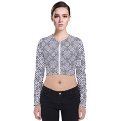 Black And White Oriental Ornate Bomber Jacket by dflcprints