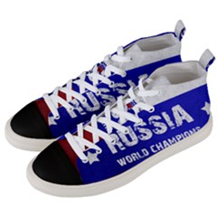 Football World Cup Men s Mid-top Canvas Sneakers by Valentinaart