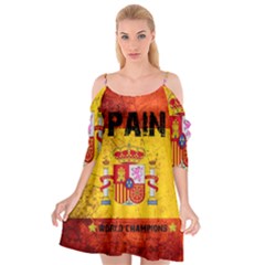 Football World Cup Cutout Spaghetti Strap Chiffon Dress by Valentinaart