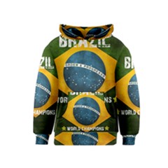 Football World Cup Kids  Pullover Hoodie by Valentinaart