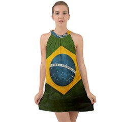 Football World Cup Halter Tie Back Chiffon Dress by Valentinaart