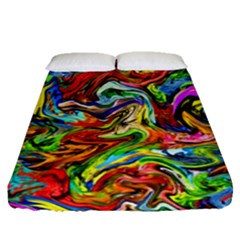 Pattern-21 Fitted Sheet (queen Size) by ArtworkByPatrick