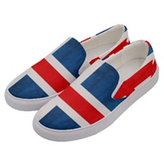 Iceland Flag Men s Canvas Slip Ons by Valentinaart