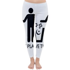 Save The Planet - Religions  Classic Winter Leggings by Valentinaart