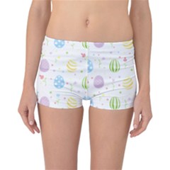 Easter Pattern Reversible Boyleg Bikini Bottoms by Valentinaart