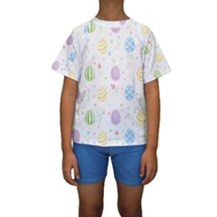 Easter Pattern Kids  Short Sleeve Swimwear by Valentinaart