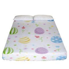 Easter Pattern Fitted Sheet (king Size) by Valentinaart